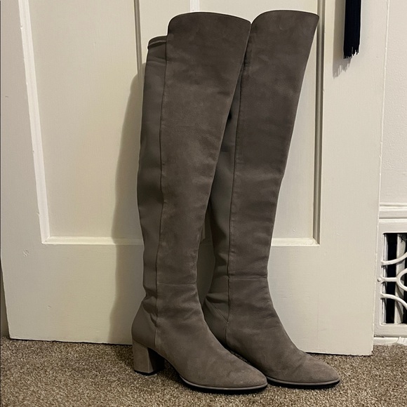 Stuart Weitzman Gray Knee/Riding Boots - Picture 3 of 14